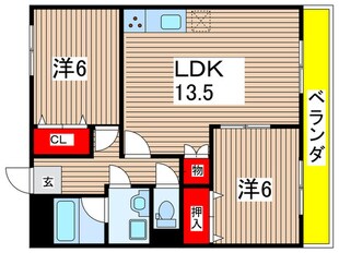 グランディ大曽根の物件間取画像